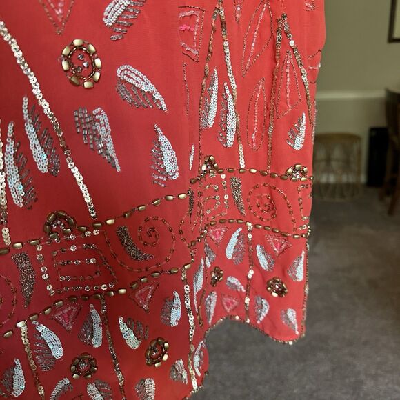 Free People Secret Garden Embellished Large Sequin Dress Size Small EXCELLENT! - Picture 7 of 13